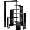 ZANOTTA mobile libreria con ripiani rotanti JOY - 712-7RIPIANI-NERI