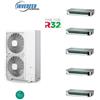 CLIMATIZZATORE PENTA CANALIZZATO 9+9+9+9+9 DC INVERTER A++A+ GAMMA 2025 U.E PENTA SPLIT GAS R-32 WI FI READY