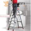 Faraone Mod. DOMUS Scala in alluminio professionale 10 gradini
