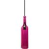V-TAC PORTALAMPADA E14 PENDENTE VETRO BOTTIGLIA ROSA VT-7558-LED3772