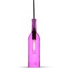 V-TAC PORTALAMPADA E14 PENDENTE VETRO BOTTIGLIA VIOLA VT-7558-LED3774