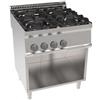 Ristosubito Cucina a gas 4 fuochi su vano aperto TX Potenza 19.5 kW Modello PC70G7A