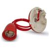 V-TAC PORTALAMPADA E27 IN PORCELLANA ROSSO A SOFFITTO VT-7998-LED3807