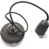 V-TAC PORTALAMPADA E27 IN PORCELLANA GRIGIO A SOFFITTO VT-7998-LED3808