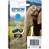 Epson Cartuccia Epson 24 Elephant 360-pagine Ciano] [C13T24224012]