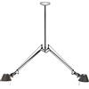 ARTEMIDE lampada a sospensione TOLOMEO DUE BRACCI alluminio - A036400