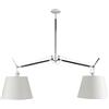 ARTEMIDE lampada a sospensione TOLOMEO BASCULANTE 2 BRACCI - 0630010A+0781010A+0781010A