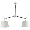 ARTEMIDE lampada a sospensione TOLOMEO BASCULANTE 2 BRACCI - 0630010A+0781020A+0781020A