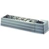 Ristosubito Espositore vetrina refrigerata da tavolo TCN Capacità vaschette GN vari formati Potenza kW 0,13 Modello MACRO Temp.°C. 2 / 10 Dim. cm L.127 P.33 H.23