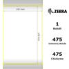 475 etichette termiche dirette su rotolo da 1 pollici per stampanti desktop Labelident Thermo Eco Etichette per spedizioni 102 x 152 mm formato con Zebra Z-Perform 1000D 
