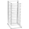 Forcar Portateglie da banco Modello PT15 Struttura in acciaio inox Per teglie tonde da cm 26 a 32 Interterglia cm 3,5 kit 4 pezzi