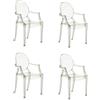 KARTELL set da 4 sedie LOUIS GHOST - 4x4852-J4