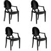 KARTELL set da 4 sedie LOUIS GHOST - 4x4852-E6