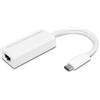 ATLANTIS Adattatore Type-C USB 3.1 con Porta LAN Gigabit Colore Bianco per Trasferimenti Rapidi e Connessioni Stabili