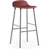 NORMANN COPENHAGEN sgabello FORM BARSTOOL H 75 cm basamento cromato