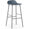 NORMANN COPENHAGEN sgabello FORM BARSTOOL H 75 cm basamento cromato