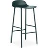 NORMANN COPENHAGEN sgabello FORM BARSTOOL H 75 cm basamento in acciaio verniciato - 602796