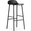 NORMANN COPENHAGEN sgabello FORM BARSTOOL H 75 cm basamento in acciaio verniciato - 602794