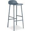 NORMANN COPENHAGEN sgabello FORM BARSTOOL H 75 cm basamento in acciaio verniciato - 602795