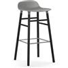 NORMANN COPENHAGEN sgabello FORM BARSTOOL H 75 cm basamento in legno nero - 603219