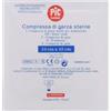 PVS Compresse di garza tagliate sterili 4 strati, 10 x 10 in busta singola