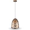 V-TAC PORTALAMPADA E27 PENDENTE TRAFORATO D200 ORO VT-7200-LED3821