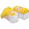 Cassetta porta batteria max 120 amp.gialla