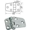 Cerniera inox mm 55 x 37