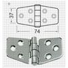 Cerniera inox mm 74 x 37 a nodo sporgente