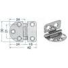 Cerniera inox mm 42 x 30