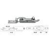 Chiusura a leva inox mm 113