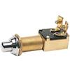 Pulsante ottone cromato 15 x 25 mm