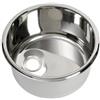 Lavello singolo inox tondo 330 x 180