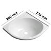 Lavello triangolare ABS