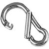 Moschettone inox apertura asimmetrica 80 mm