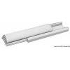 Profilo plastica bianca con inserto PVC nero mm 55