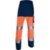DELTAPLUS Pantalone alta visibilità PHPA2 - sargia-poliestere-cotone - taglia L - arancio fluo - Deltaplus (unità vendita 1 pz.)