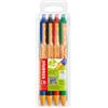 STABILO Penna a sfera a scatto Pointball Green - punta 1,0 mm - 4 colori - Stabilo - conf. 4 pezzi (unità vendita 1 pz.)