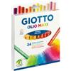 GIOTTO Pastelli a olio - lunghezza 70 mm - diametro11 mm - colori assortiti - Giotto - conf. 24 pezzi (unità vendita 1 pz.)