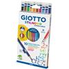 GIOTTO Pastelli colorati Stilnovo - diametro mina 3,3 mm - cancellabile con gomma - colori assortiti - Giotto - astuccio 10 pezzi (unità vendita 1 pz.)