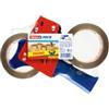 TESA Tendinastro Dispenser 57455 - per nastri fino a 5 cm - 2 rotoli di nastro color avana 5 cm x 66 m inclusi - Tesa (unità vendita 1 pz.)