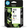 HP BIPACK ORIGINALE HP 300BK + 300C CN637EE (CC640EE + CC643EE)
