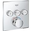 Grohe miscelatore termostatico Grohe Grohtherm SmartControl per doccia a 3 vie, finitura cromo - 29126000