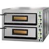 FIMAR Forno Pizza Elettrico Camera Doppia - 4 + 4 Pizze Cm Ø 33 - Dimensione Camera Cm 72 x 72