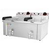 Beckers Friggitrice Elettrica FBR9+9 a Vasca Doppia con Rubinetto - Capacità Lt 9 + 9