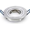 VTAC V-Tac VT-782RD Portafaretto da Incasso TONDO Orientabile Alluminio Satinato - SKU 3600