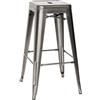 Ristosubito Sgabello impilabile da interno TESR Struttura in metallo verniciato e vernice trasparente Modello 966-MC012T Dim. cm L.30 P.30 H.76