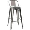 Ristosubito Sgabello da interno TESR Struttura in metallo verniciato e vernice trasparente Modello 1060-MC012PT Dim. cm L.30 P.30 H.98