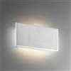 Belfiore Rettangolo LED - Applique Gesso Tinteggiabile Biemissione 30 Cm