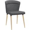 Ristosubito Poltrona da interno TESR Struttura in metallo e legno Seduta e schienale in tessuto Modello 1438-C50W